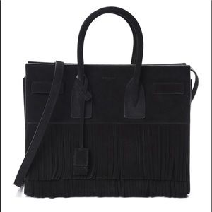 ‼️ SOLD ‼️ Saint Laurent Fringe Suede Sac De Jour